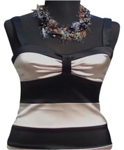 Cache Satin Built In Bra Bustier Event Dress New Sz 2/4/6 S Color Block ... - £62.85 GBP