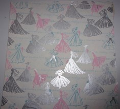 Vintage Bridal Shower Wrapping Paper 19 ½ in x 19 ½ in Piece - $56.91 MXN