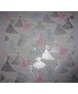 Vintage Bridal Shower Wrapping Paper 19 ½ in x 19 ½ in Piece - $4.10 CAD