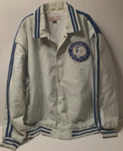 Kansas City Cowboys Throwbacks NFL Blue J.C. Freeman White Vintage Jacket 5XL - $88.89