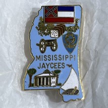 Mississippi Jaycees Organization Club State Jaycee Lapel Hat Pin Pinback - £6.30 GBP