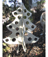 CHRISTMAS TREES rigid fiberglass white gelgoat 3-D freestanding approx 4... - $62.50