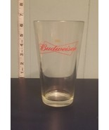 Budweiser King Of Beers Pint Glass Beer Glass Clear - £3.79 GBP