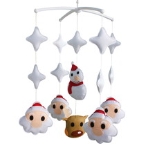 Creative Crib Mobile, Handmade Gift for Baby [Santa Claus &amp; Elk &amp; Snowman](D0101 - £58.22 GBP