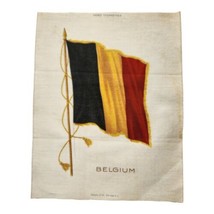 1910 Nebo Tobacco Flag Silk Belgium National Flag Antique Tobacco Advertisement - £8.99 GBP