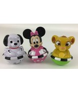 Disney Sassy Teeter Toddlers Roly Poly Lot Minnie Mouse 101 Dalmatians L... - $24.70