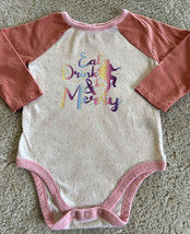 Dave Matthews Band Eat Drink Be Merry Pink Long Sleeve One Piece 12 months - $6.37