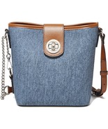 Women’s Fashion Bucket Bag, Leather Crossbody Purse, Shoulder Handbag, Blue - $731.94 MXN