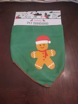 Holiday Pet Bandana Gingerbread Man Size Medium - $12.75