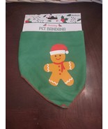Holiday Pet Bandana Gingerbread Man Size Medium - $12.75