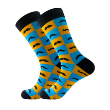 Moustache Pattern Cozy Socks (One Size) - £9.42 GBP