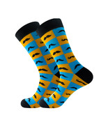 Moustache Pattern Cozy Socks (One Size) - $16.28 CAD