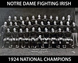 1924 Notre Dame Team 8X10 Photo Fighting Irish Picture Ncaa Football Champs - £3.88 GBP