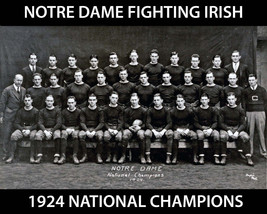 1924 Notre Dame Team 8X10 Photo Fighting Irish Picture Ncaa Football Champs - $4.94