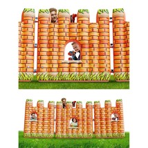 Castle Inflatable Walls For Kids - Castle-Shaped 4 X 12 Ft Windowed Walls For La - £64.96 GBP