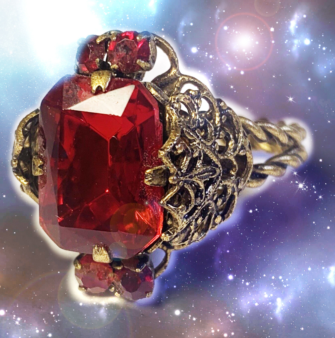 Haunted Antique Ring Alexandria's Vampire Transformation Highest Light 