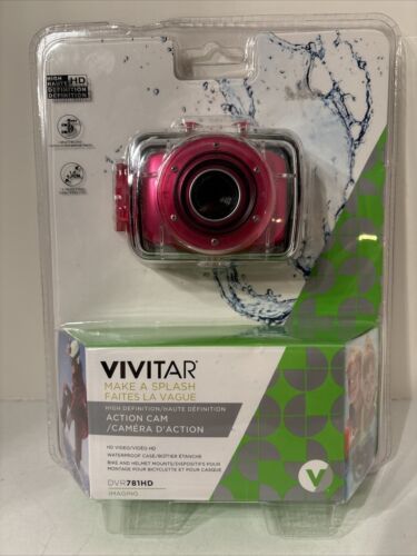 Vivitar HD Action Waterproof Camera / Camcorder - Pink DVR781HD - Brand New - $12.82