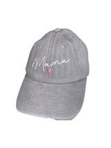 Mama Heart Love Hat Baseball Cap Adjustable Clasp Faded Green - $8.16 CAD