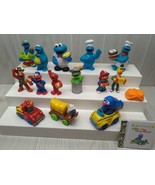 Sesame Street action figure lot Grover Ernie Die cast cars vintage Elmo ... - £19.41 GBP