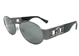 Versace Sunglasses MOD.2264 1001/6G Black Gray Oval Frames with Dark Gra... - $275.99 CAD