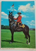 Royal Canadian Mounted Police Officer Photo - Vintage Postcard - £4.71 GBP