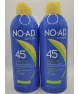 (2 Pack) NO-AD Sun Care SPF 45 Continuous Spray SunScreen Paraben Free 8... - $24.22 CAD