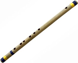 Indian Bamboo Transverse Flute Musical Instruments (D Tune) Professional Bansuri - £30.07 GBP