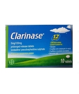 Clarinase allergic symptoms of stuffy nose, itchy eyes, fever 10 tablets... - £19.80 GBP