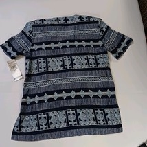 Alfred Dunner RN#19232 Women's Blue & White Under Vest Long Sleeve Shirt Size 12 image 3