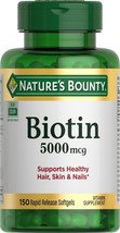 Nature&#39;s Bounty Biotin, Vitamin Supplement, Supports Metabolism for Cell... - €11,03 EUR