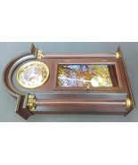 Bombay Company Quartz World Time Clock Cherry Wood Wall Clock 2000 - £62.11 GBP