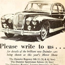 1954 OD Cars Belfast Ireland Daimler Dealership Advertisement Automobili... - $19.99