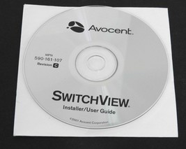 AVOCENT 590-161-107 SWITCHVIEW INSTALLER/USER GUIDE CD 590161107 - £19.14 GBP