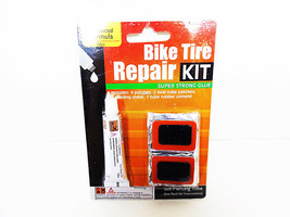 Bicycle Tire Tube Patch Repair Kit Bike Tubes Tires Patches Repair Kits Rubber - £5.15 GBP