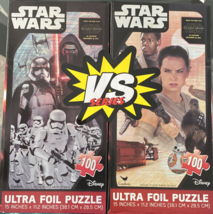 Star Wars Ultra Foil Puzzle 2 Boxes Sealed Disney 100 Pieces each Puzzle - $29.99
