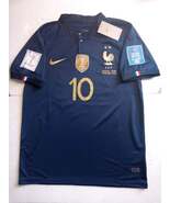 Kylian Mbappe France 2022 World Cup Qatar Final Stadium Blue Home Soccer... - $90.00