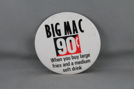 Vintage McDonalds Pin - Big Mac 90 C - Celluloid Pin  - $15.00