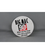 Vintage McDonalds Pin - Big Mac 90 C - Celluloid Pin  - $15.00