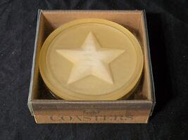 Vintage 1997 AMERICANA 4&quot; Resin Coasters By BOSTON WAREHOUSE - Set Of 4 ... - $186.12 MXN