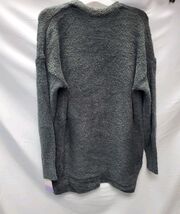 Stars Above Cozy Women's XS/S Feather Yarn Lounge Cardigan Charcoal  image 2