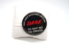 Vtg DARE Pin Button D.A.R.E. Keep Kids Off Drugs 2" Abuse Resistance Edu... - $9.99