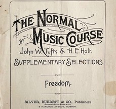 Freedom Max Von Schenkendorf 1890 Victorian Sheet Music Normal Music Cou... - $19.99