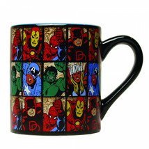 Avengers Vintage Panels 14 Ounce Mug Black - £12.76 GBP