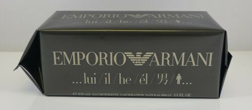 Emporio Armani Men 100ml 3.4 Oz Eau De Toilette Spray New Sealed Box  - $74.25