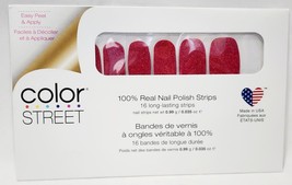 Color Street CRAN-TASTIC FMG172 Nail Polish Strips 16 Easy Peel Red Shim... - $12.99