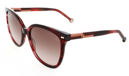 CAROLINA HERRERA CH-0136-S-0K4G-HA Sunglasses GLASSES 0K4G BURGUNDY HORN... - £47.66 GBP