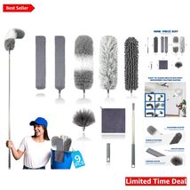 Extendable 9Pcs Duster Kit - Anti-Scratch &amp; Machine Washable Cleaning Tools - $44.50