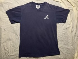 Lee Sports MLB Atlanta Braves T Shirt Adult Large Blue Baseball - £11.61 GBP