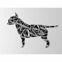 DGEmily Geometric Bull Terrier Wall Art | Home Decor | Gift Idea | Polygon | - $159.71