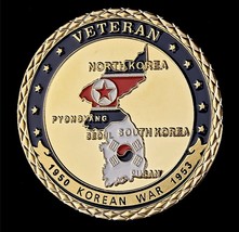 Korean War Veteran Challenge Coin - 1950-1953 Fast Shipping - $13.95